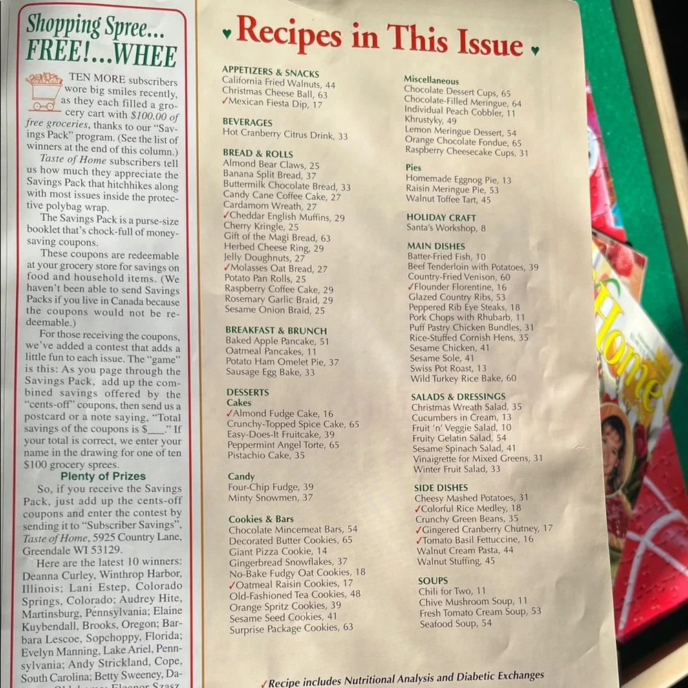 Taste of Home Magazine Collection